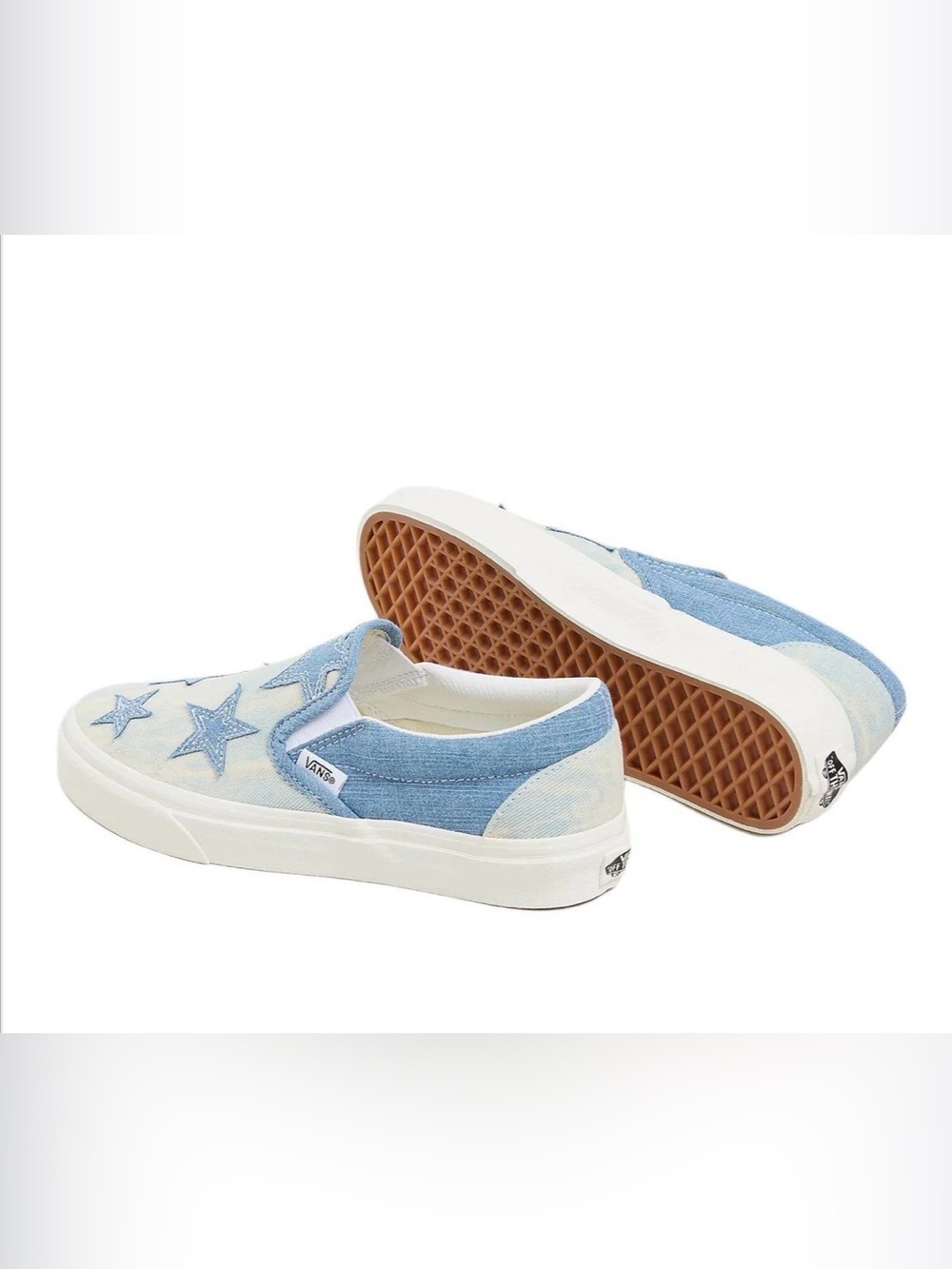 NEW VANS CLASSIC SLIP-ON
Sneakers Starry Night Denim CANVAS WHITE soles SZ 8